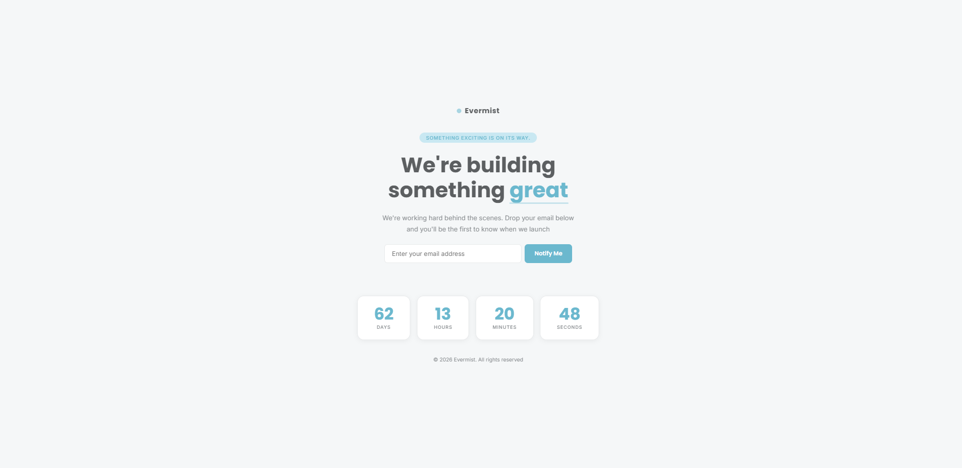 Evermist site screenshot